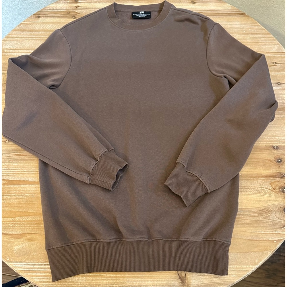 H&M Brown Relaxed Fit Sweatshirt Mens Size XS